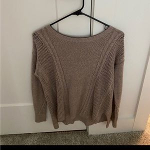 Tan American eagle knit sweater xxs